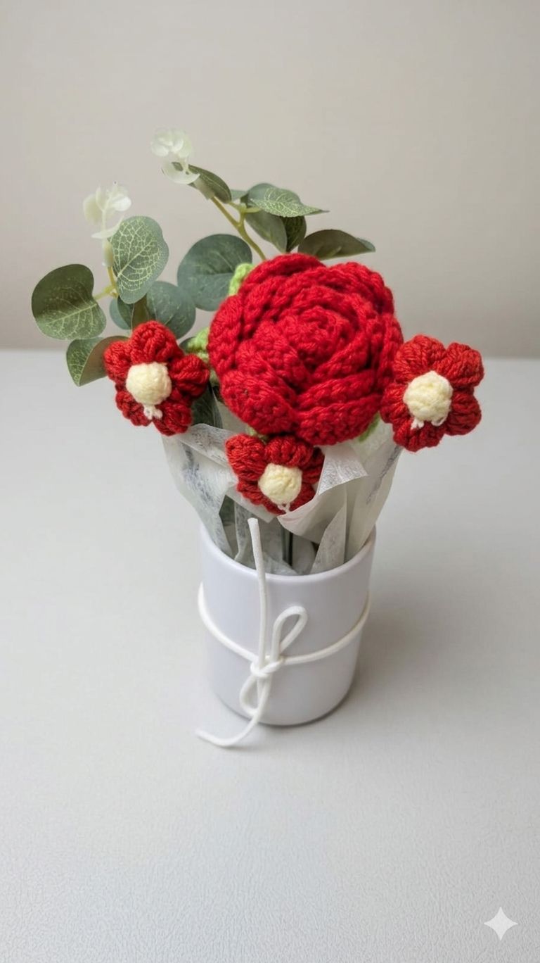 Big Flower Bouquet, Pattern: rose