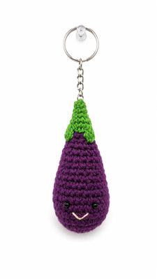 Eggplant Keychain