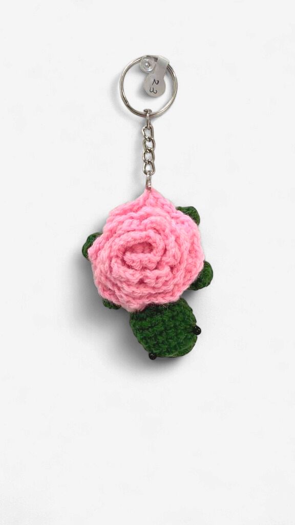 Rose turtle keychains