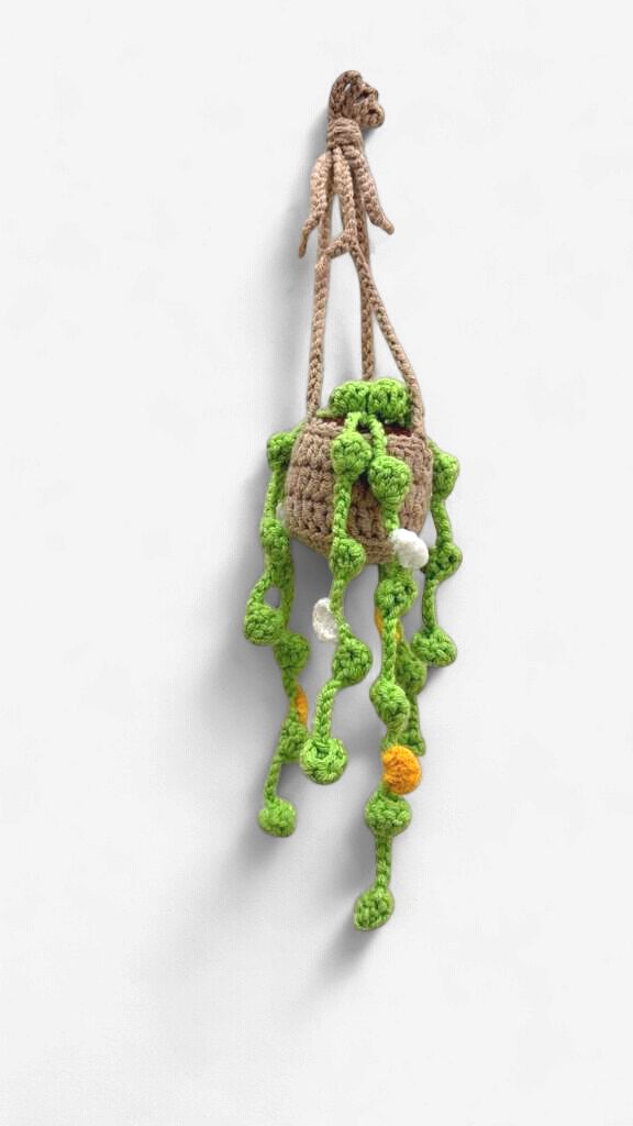 Hanging tiny flowers basket