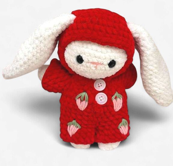 Bunny w strawberry jumper