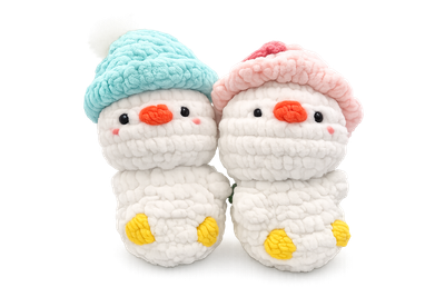 Cute white duck with hat