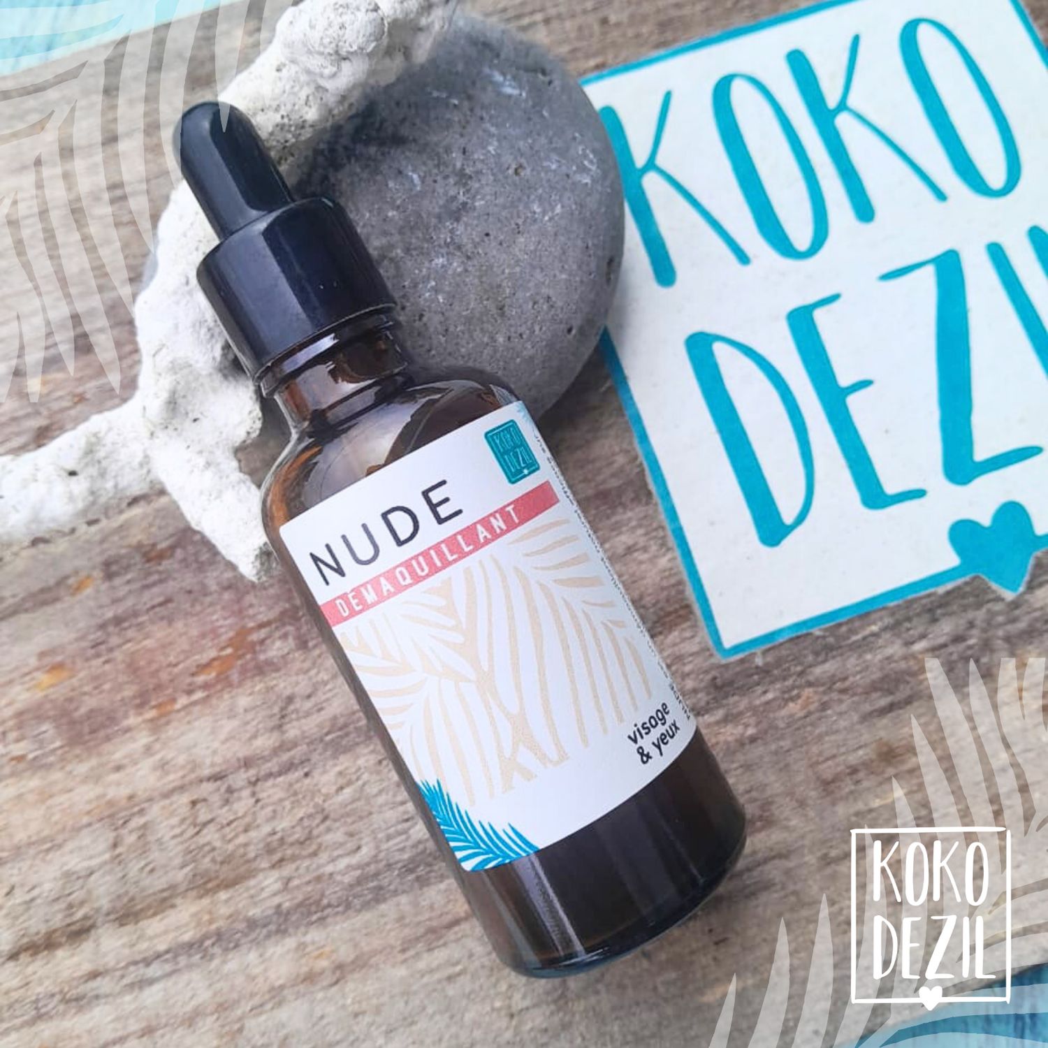 Soin démaquillant visage &amp; yeux NUDE by KOKODEZIL / 50ml