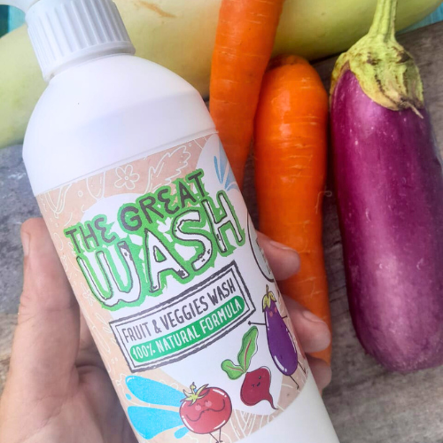 Savon alimentaire antipesticides pour fruits et légumes &quot;The Great Wash&quot; / 500ml