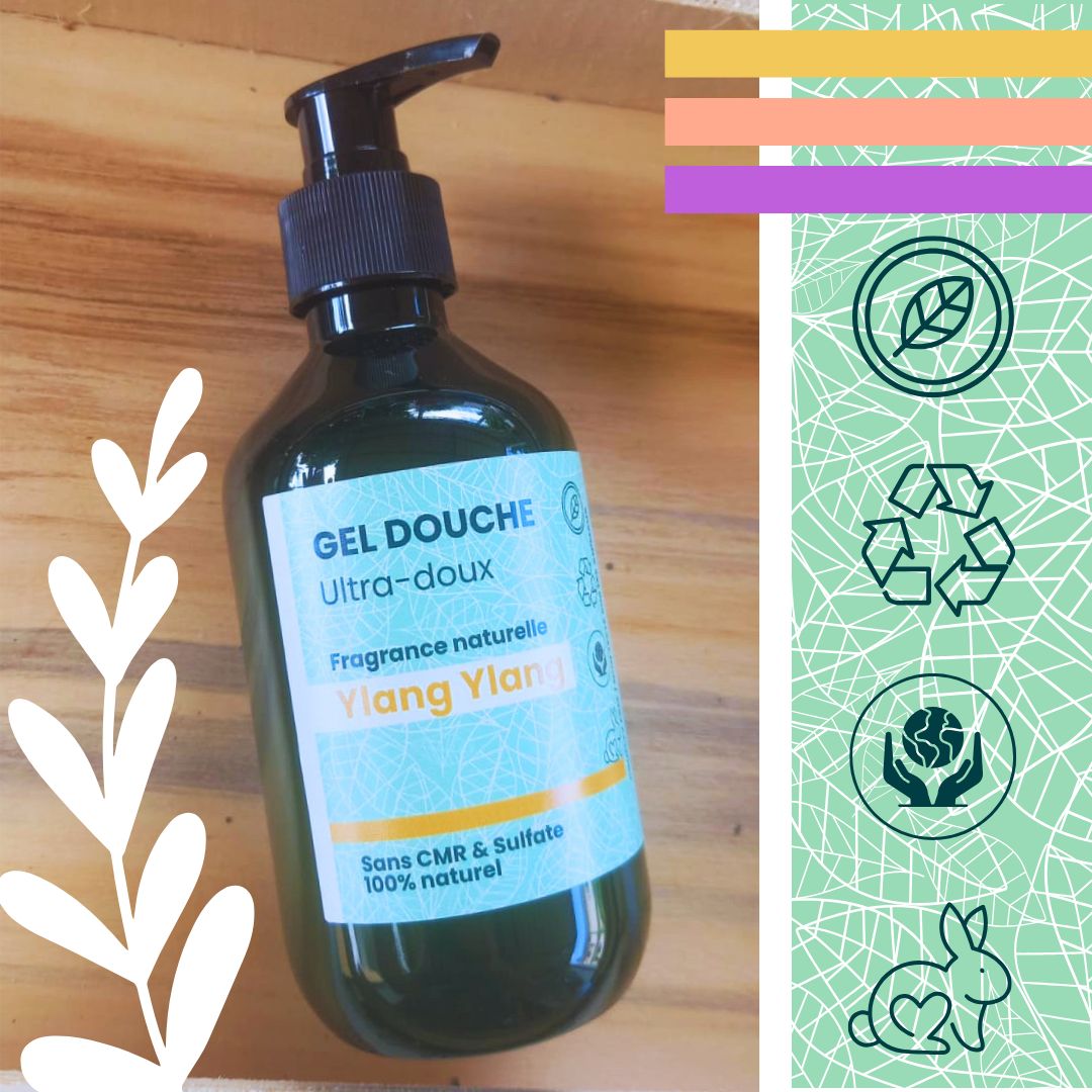 Gel douche 100% naturel aux Huiles Essentielles