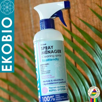 Spray ménager écologique nettoyant et désinfectant EKOBIO