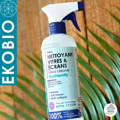 Nettoyant pour les vitres et écrans écologique EKOBIO