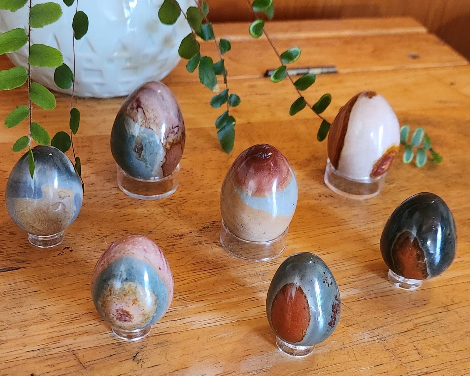 Polychrome Jasper Polished Eggs