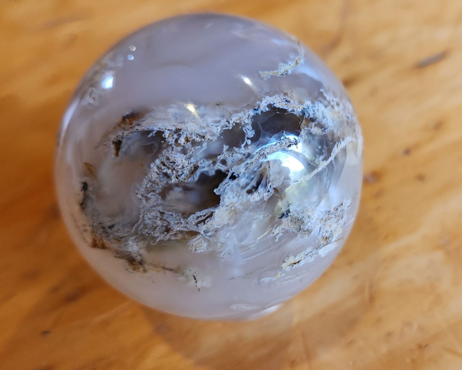 Silk Agate Sphere