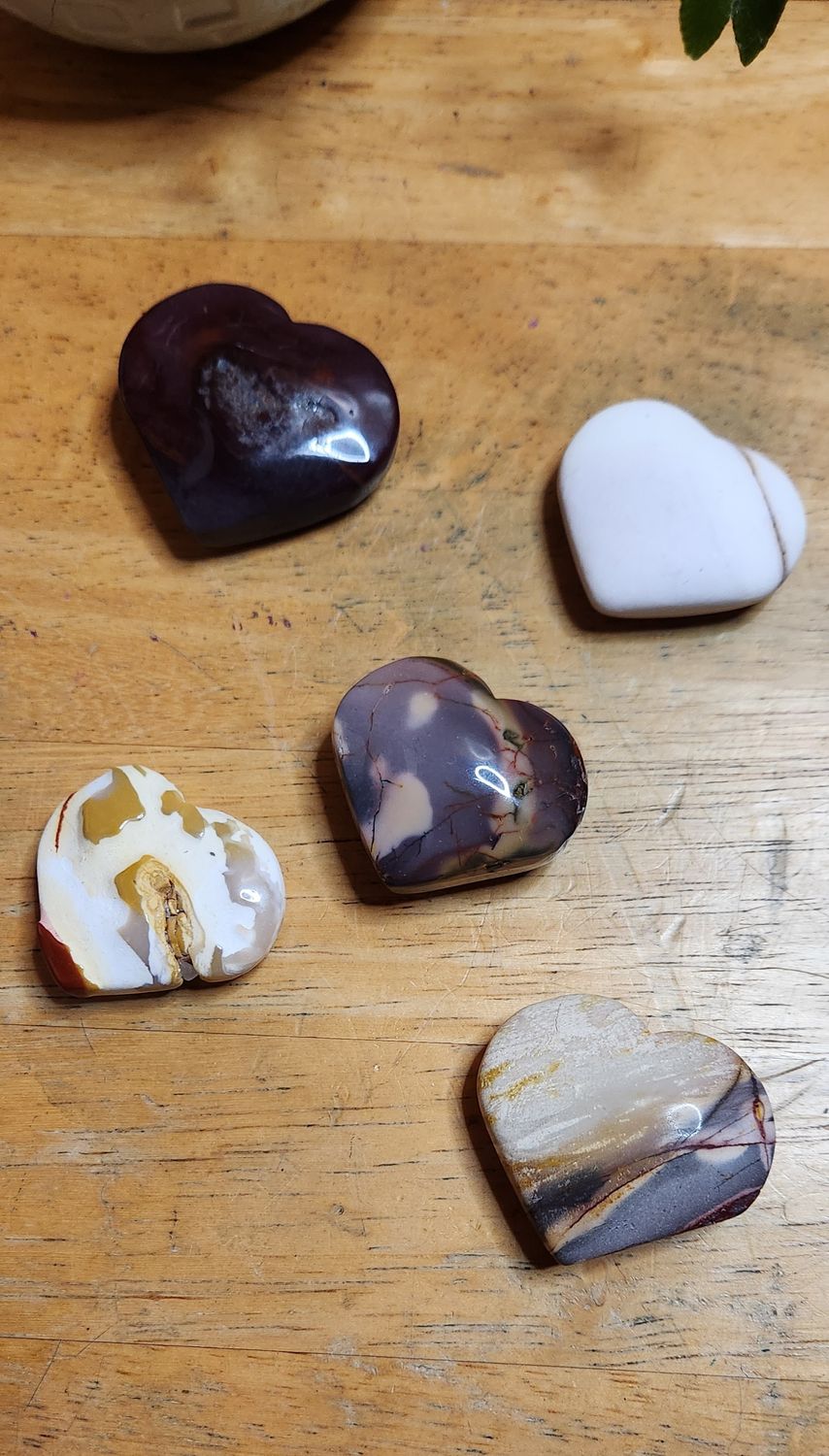 Mookaite Hand Made Heart