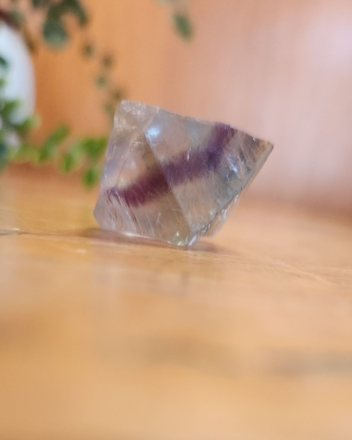 Fluorite Naturally Formed Octahedron