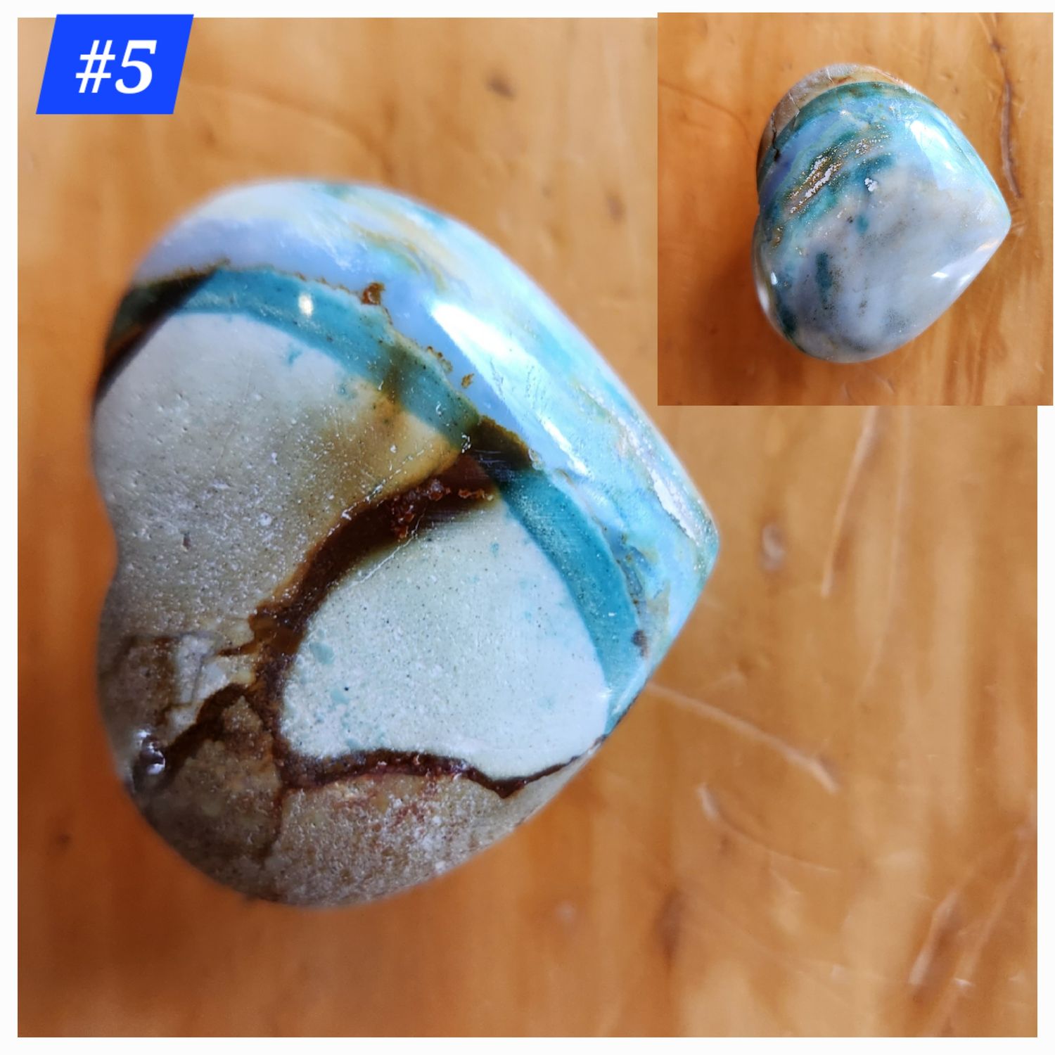 Polychrome Jasper Small Hearts