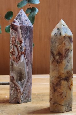 Mexican Crazy Lace Obelisks