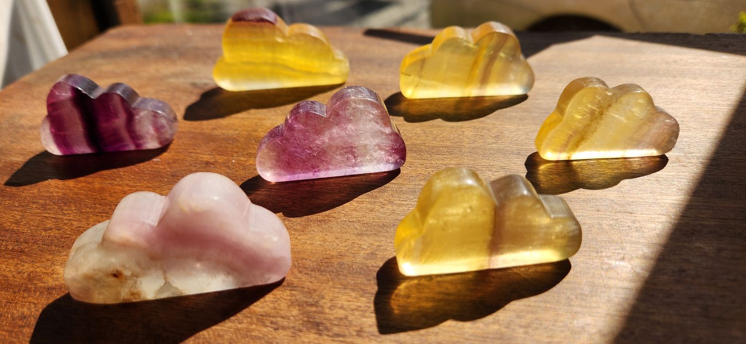 Fluorite Cloud Carvings
