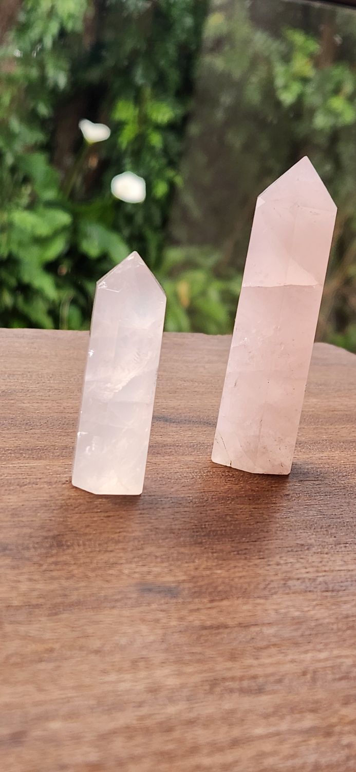 Rose Quartz Obelisks