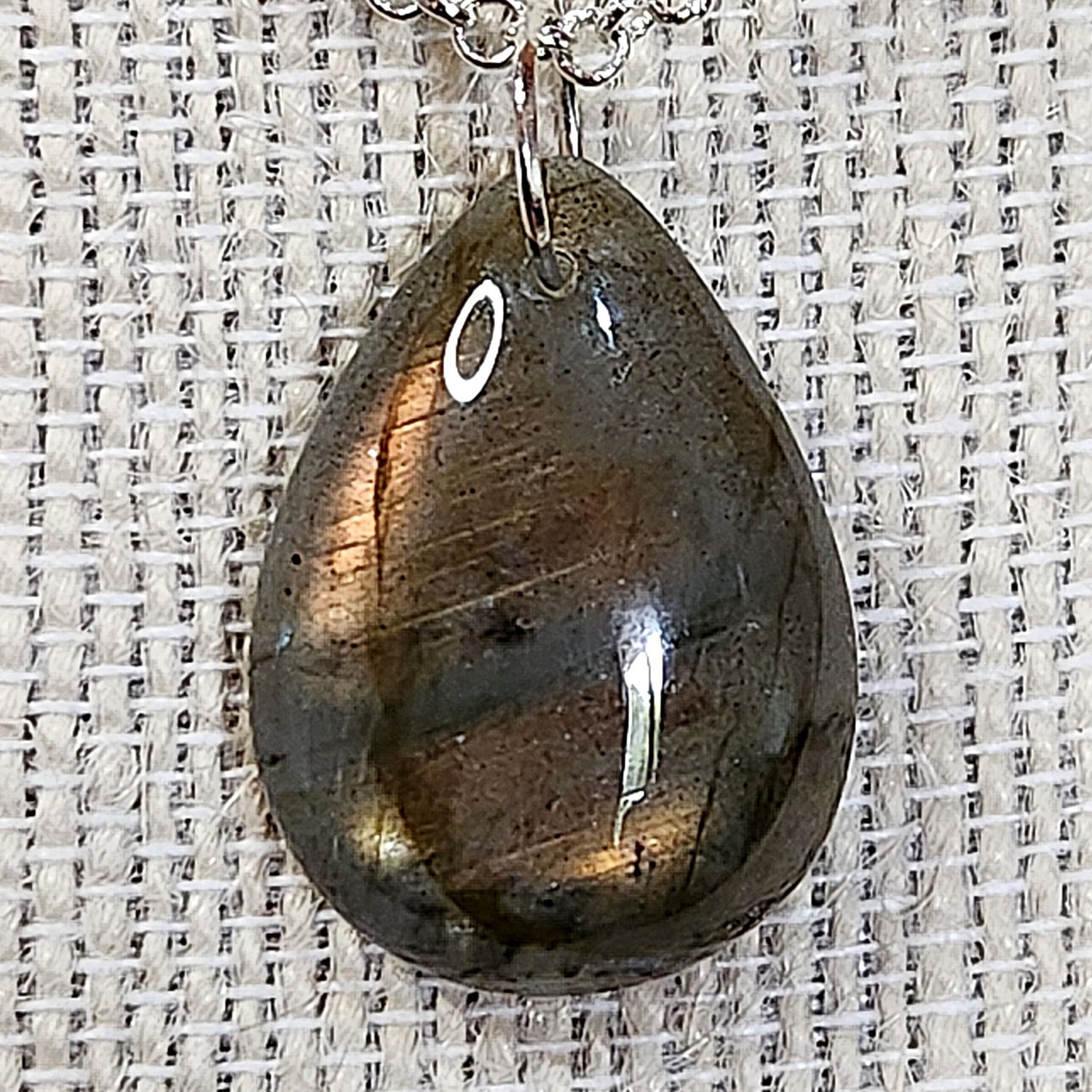 Labradorite Teardrop Pendant