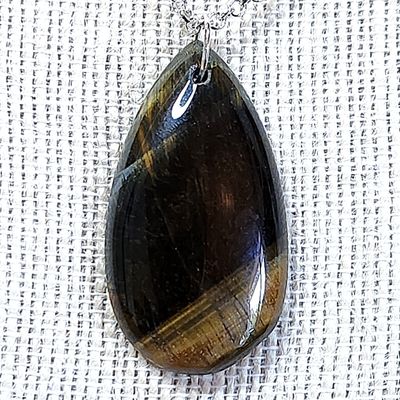 Tigers Eye Teardrop Pendant