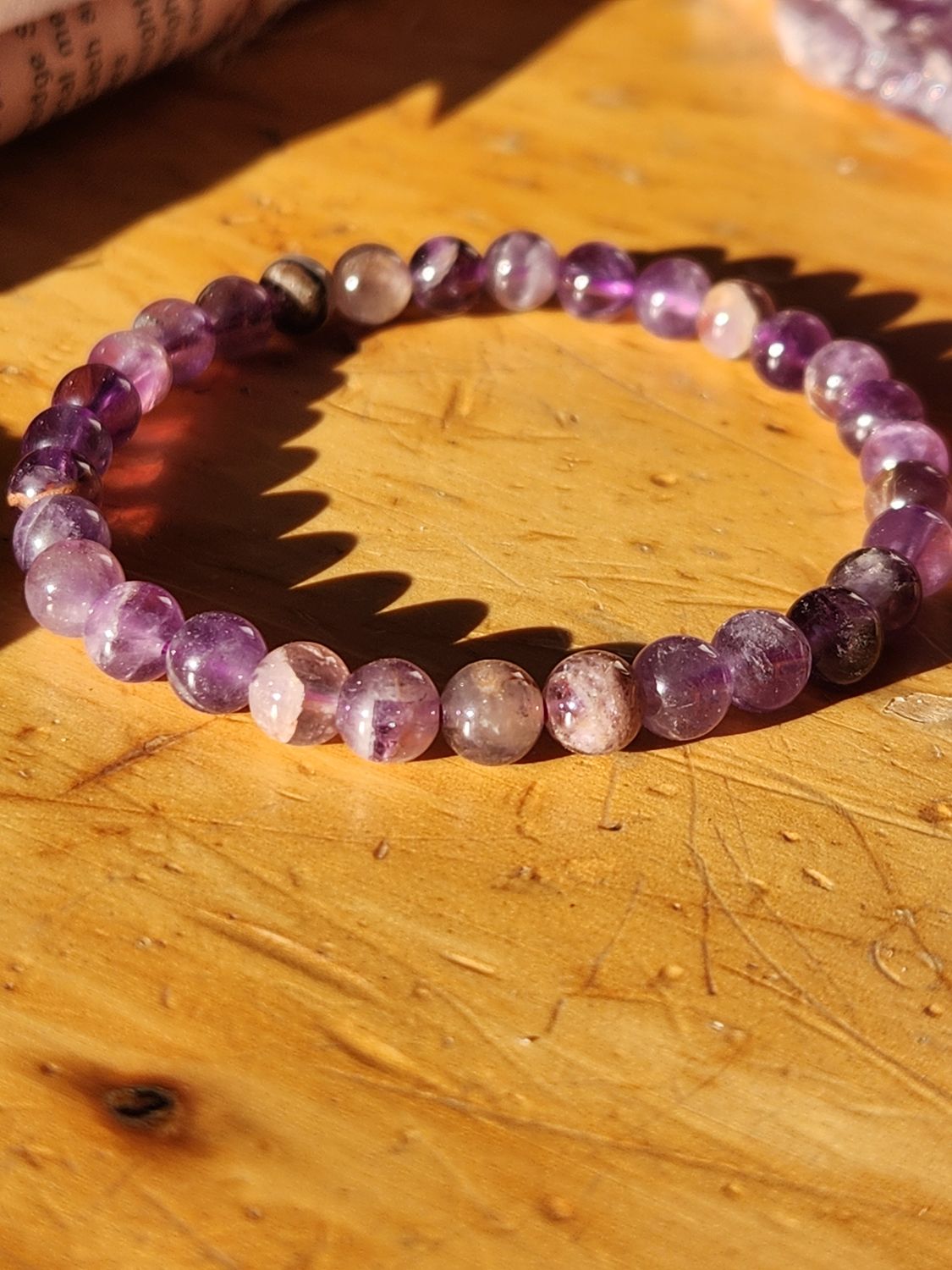 Beaded Amethyst Bracelet