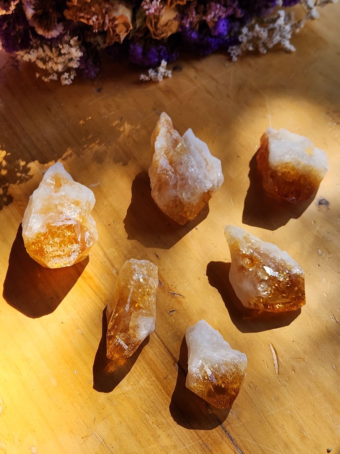 Raw Citrine Points