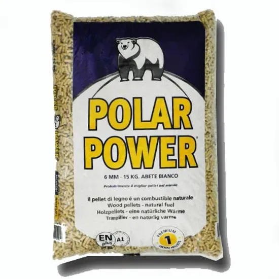 POLAR POWER LEGNO 100% ABETE CERTIFICATO EN PLUS A1 70 SACCHI DA 15KG