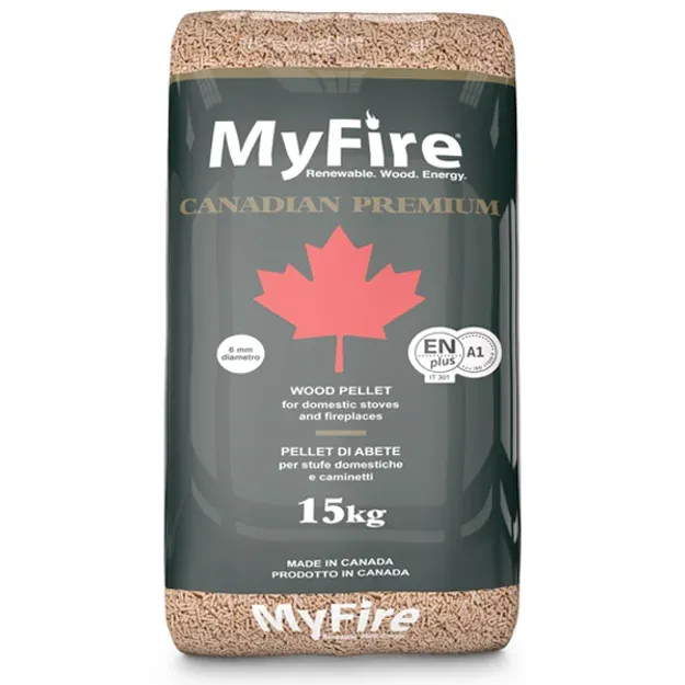 MYFIRE LEGNO 100% ABETE EN PLUS A1 BANCALE 70 SACCHI DA 15KG