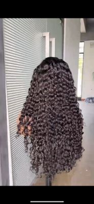 Water wave 200% density human hair HD 13x4 Lace