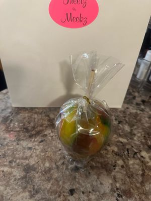 Fruit Roll-up Covered Candied Apple