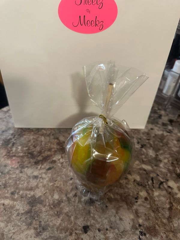 Fruit Roll-up Covered Candied Apple