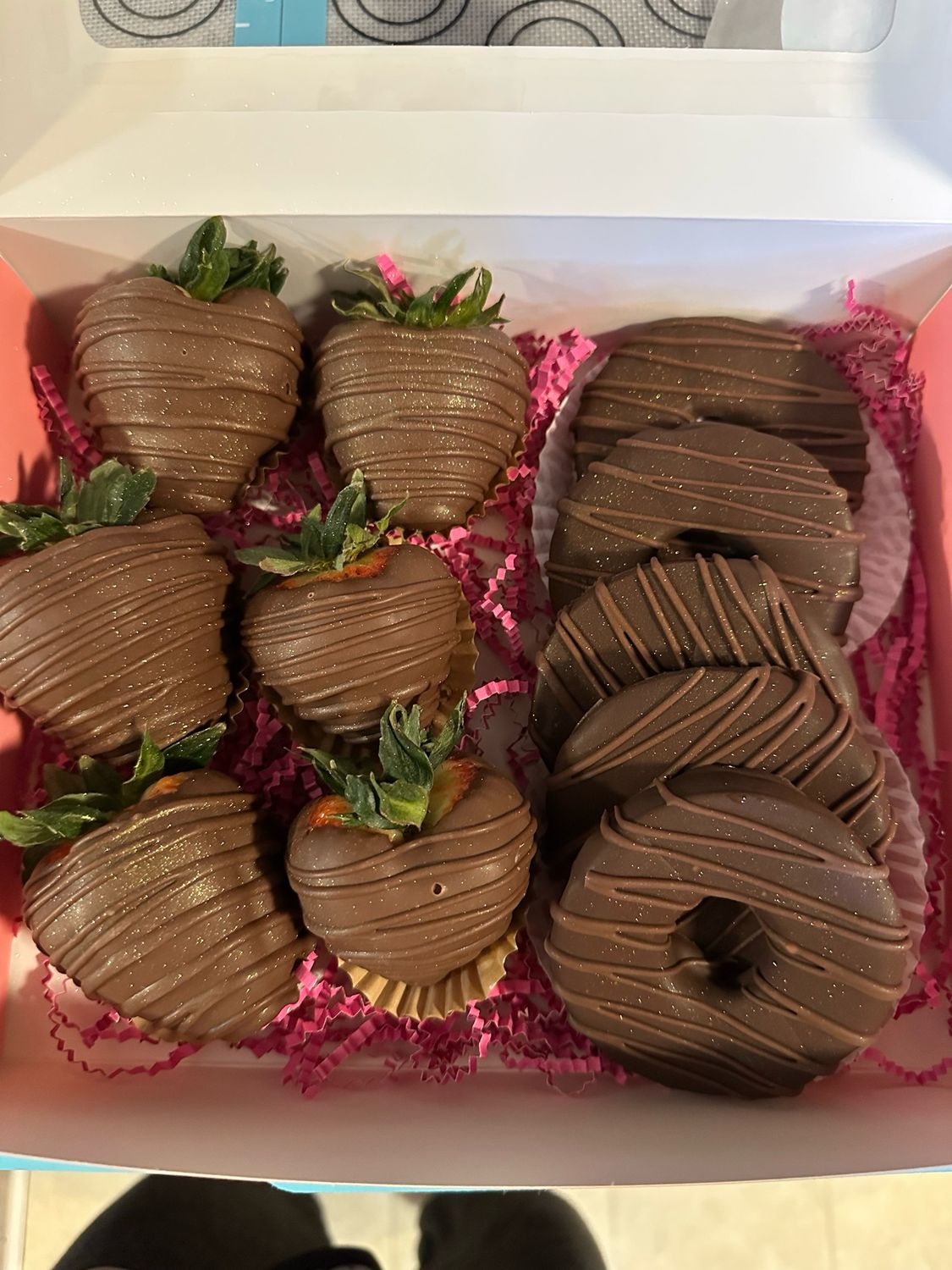 Chocolate Covered Pineapple Rings