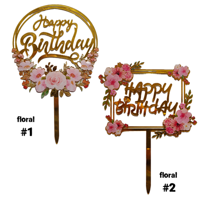 Torten-Topper &quot;floral&quot;