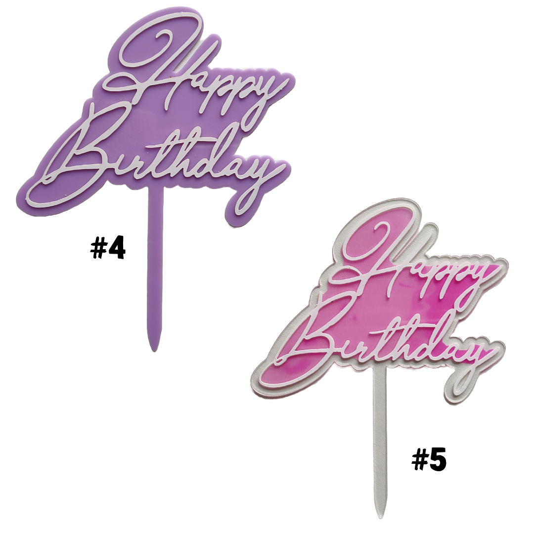 Torten-Topper "Happy Birthday"