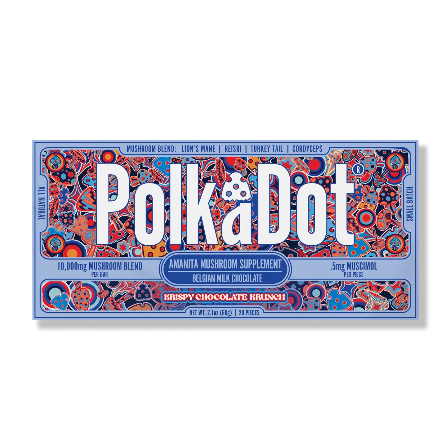 Polkadot Krispy Chocolate Krunch Chocolate Bar