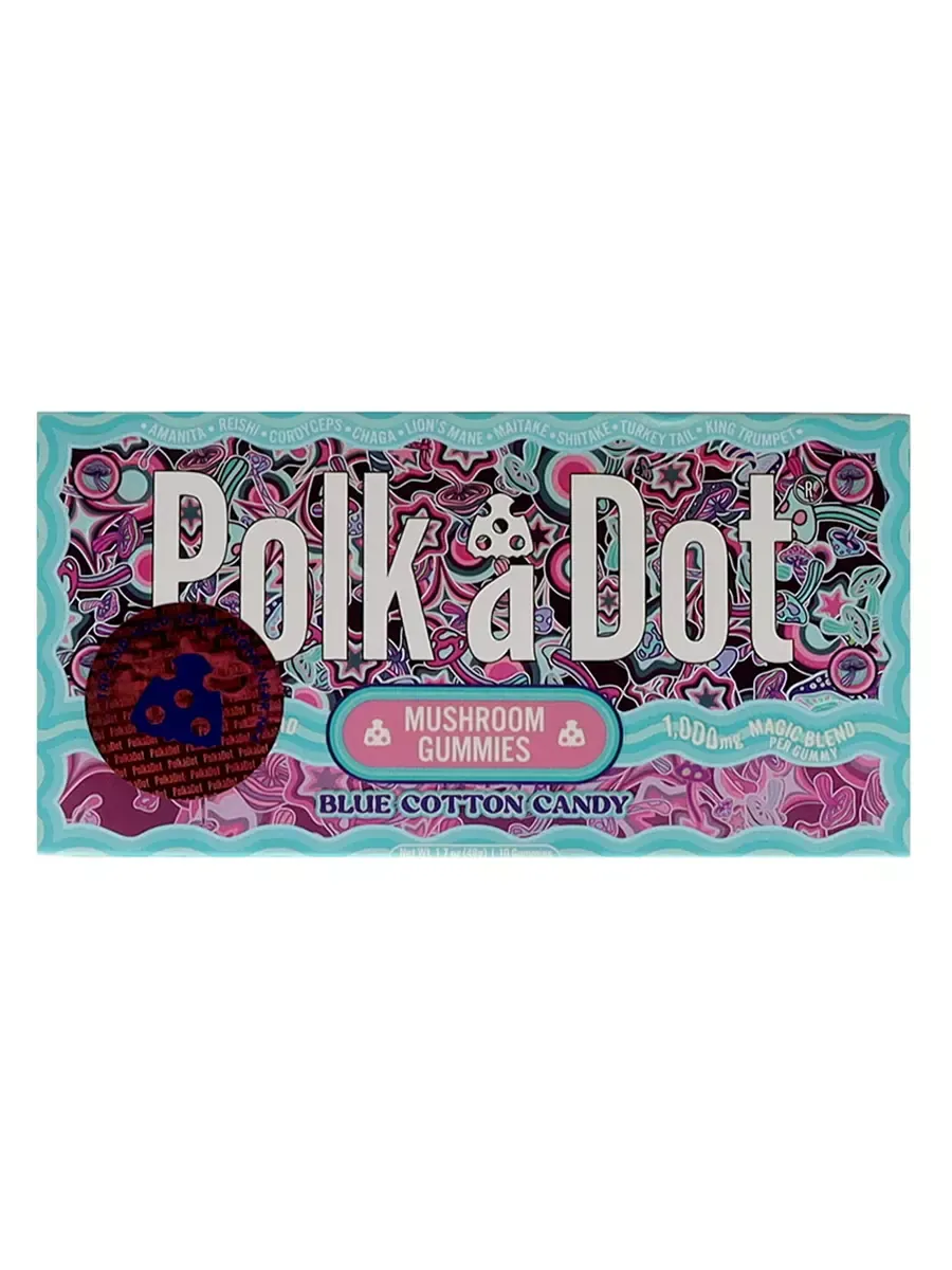 Polkadot Blue Cotton Candy Gummies