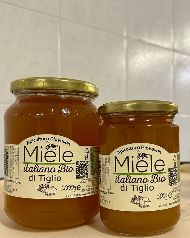 Miele ITALIANO BIO di TIGLIO in vaso da 1000g