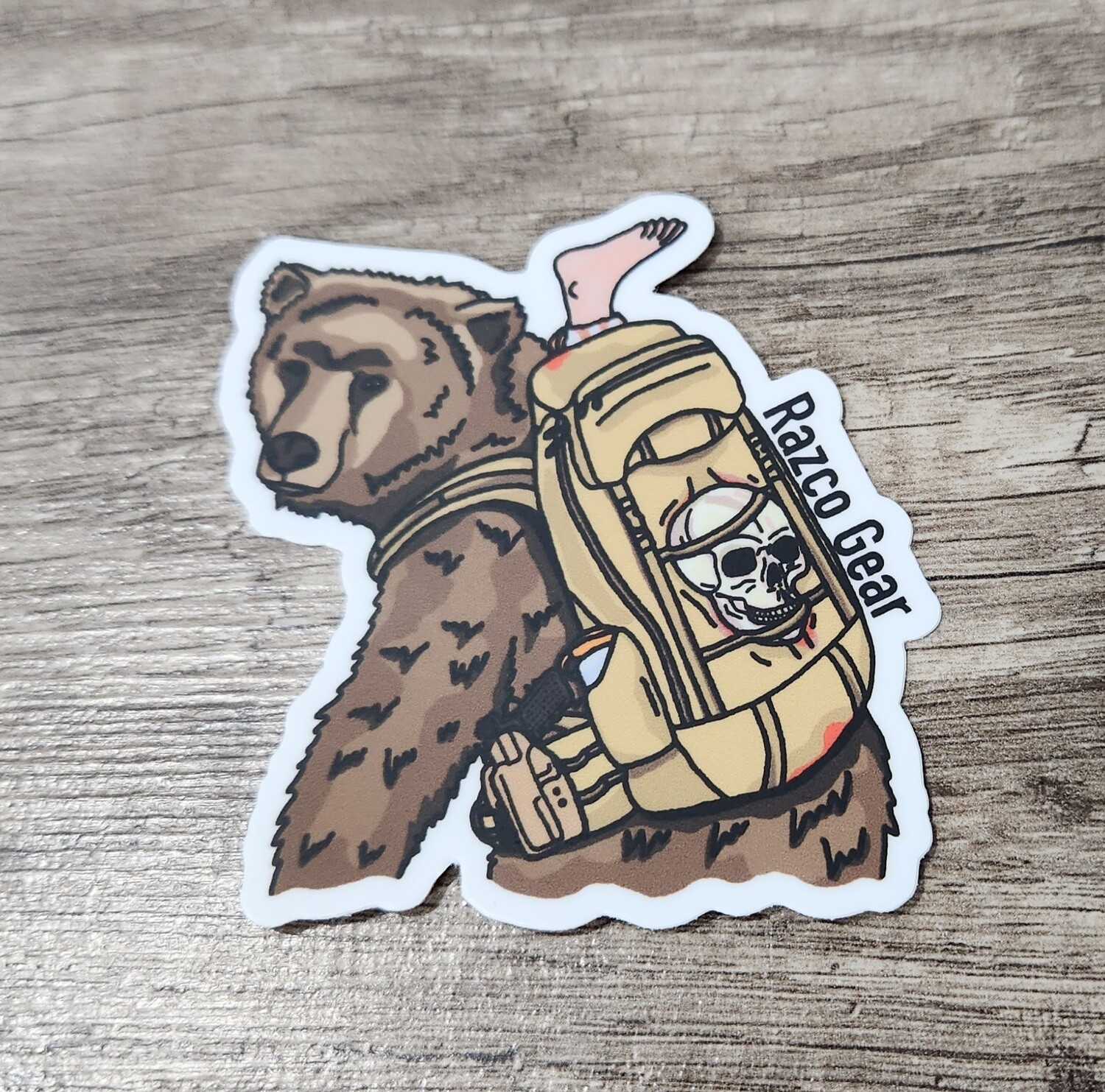 3&quot;  Grizz food sticker