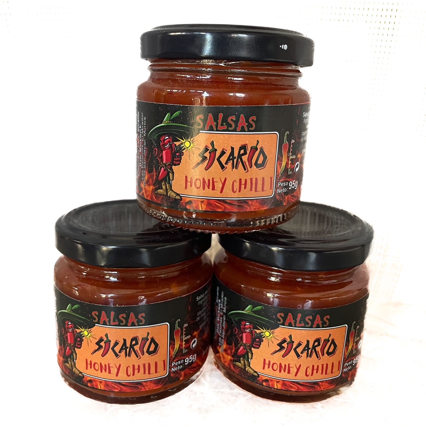 3 x  Sicario Honey Chilli. FREE POSTAGE