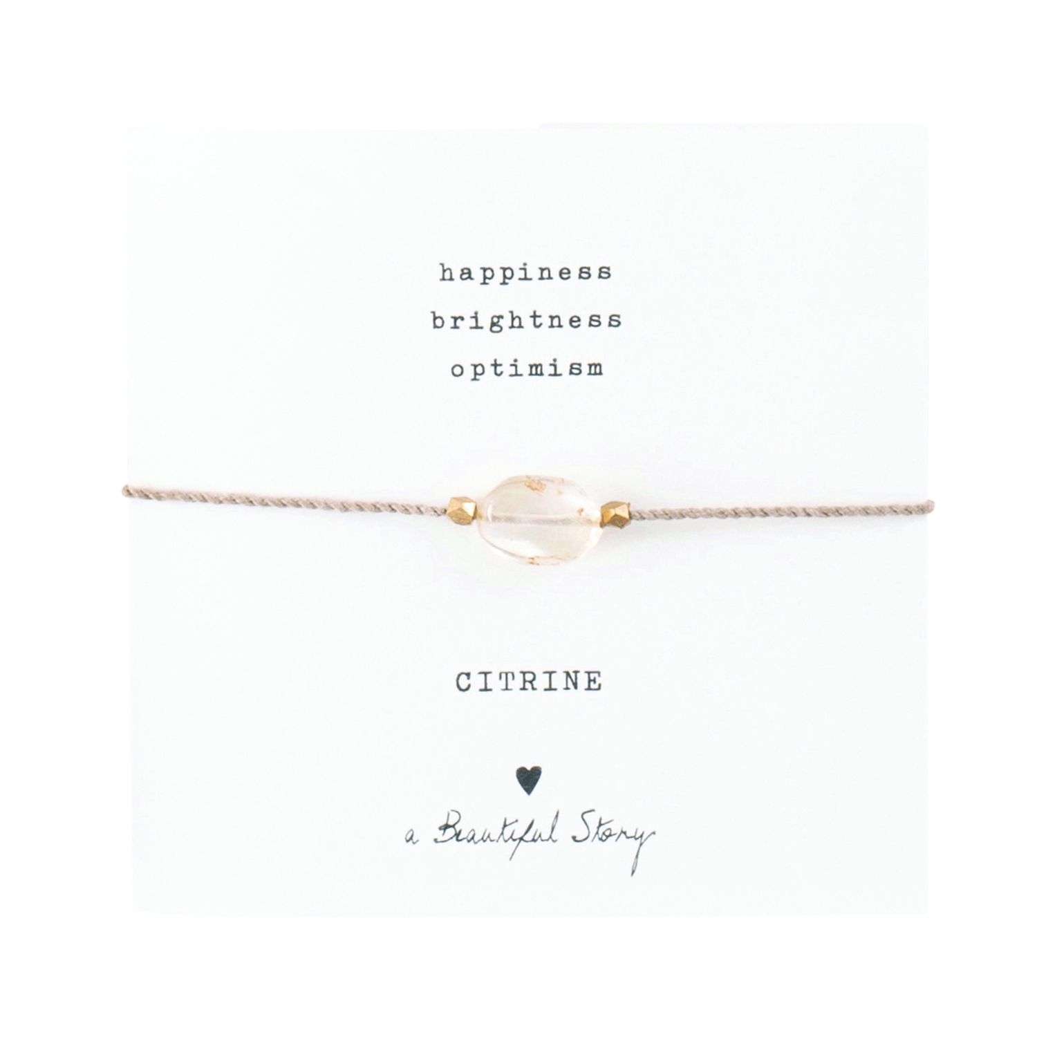 Gemstone Card Citrine