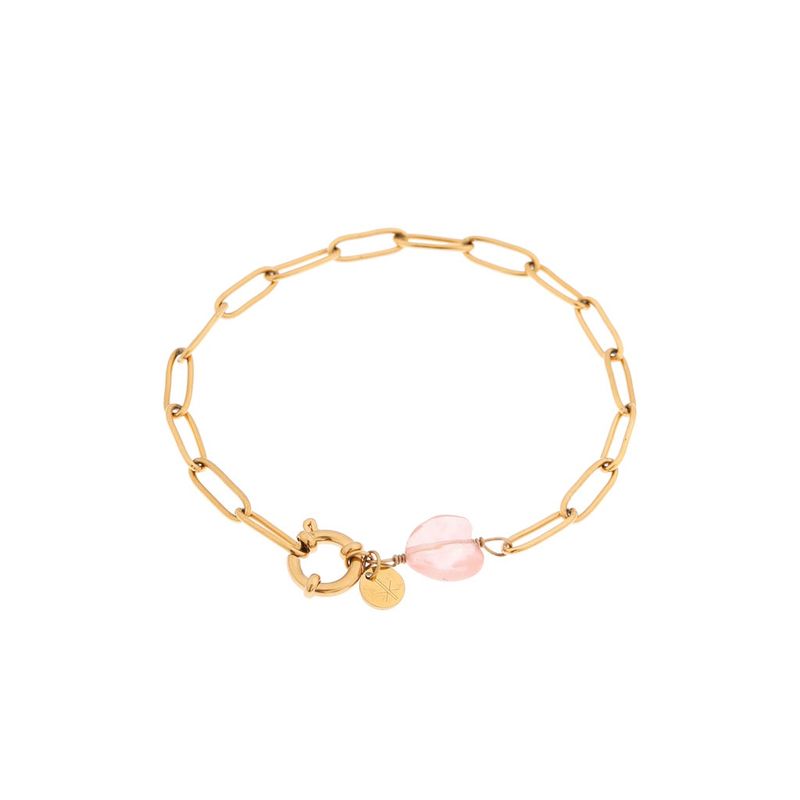 Hold on Pink Heart Gold