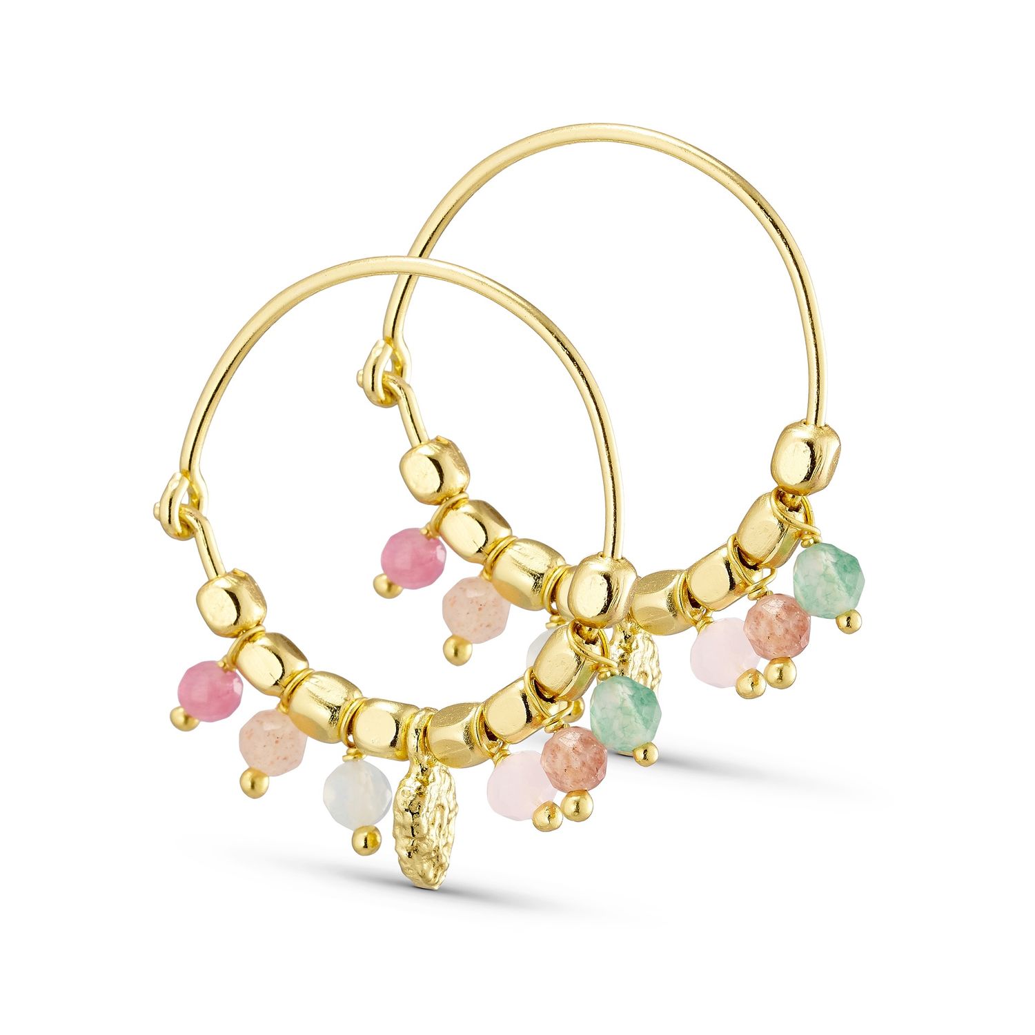 Earrings Hoop Multi Pastel