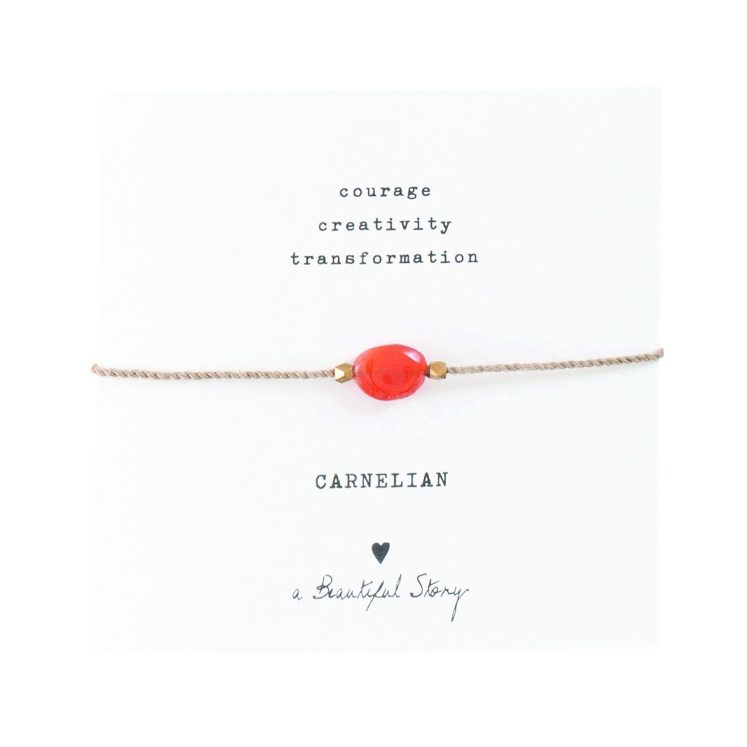 Gemstone Card Carnelian