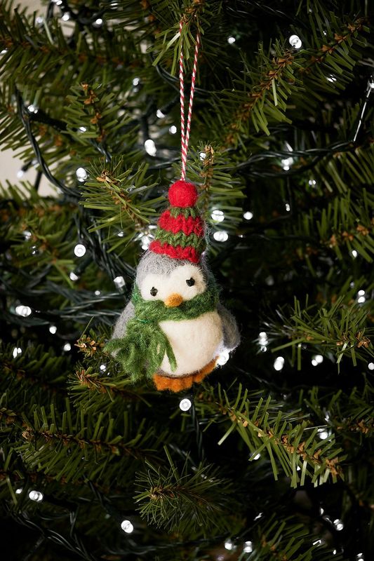 Vilten Kersthanger Pinguin | ca. 8cm