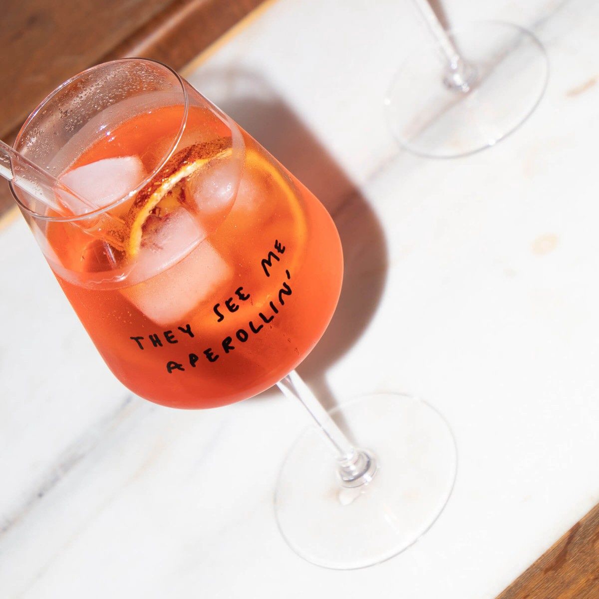 Aperolglas in giftbox | They see me aperollin&#39;