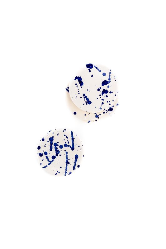 Onderzetters Blue Speckled | Set van 4