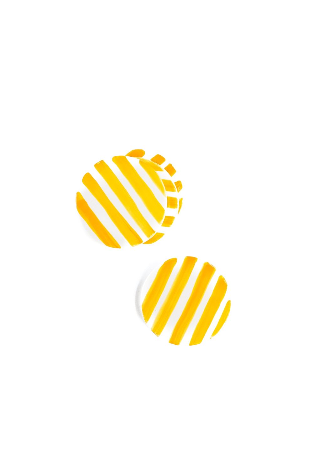 Onderzetters Yellow Striped | Set van 4