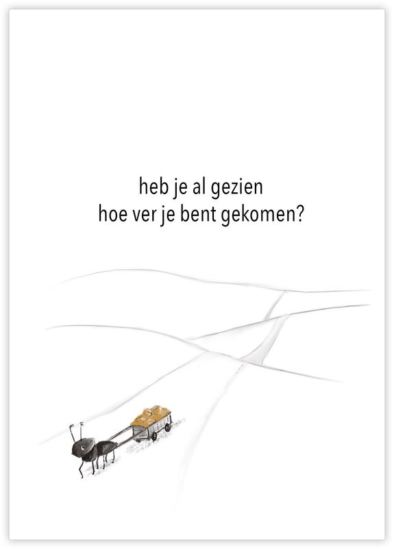 Wenskaart | Heb je al gezien hoe ver je bent gekomen?