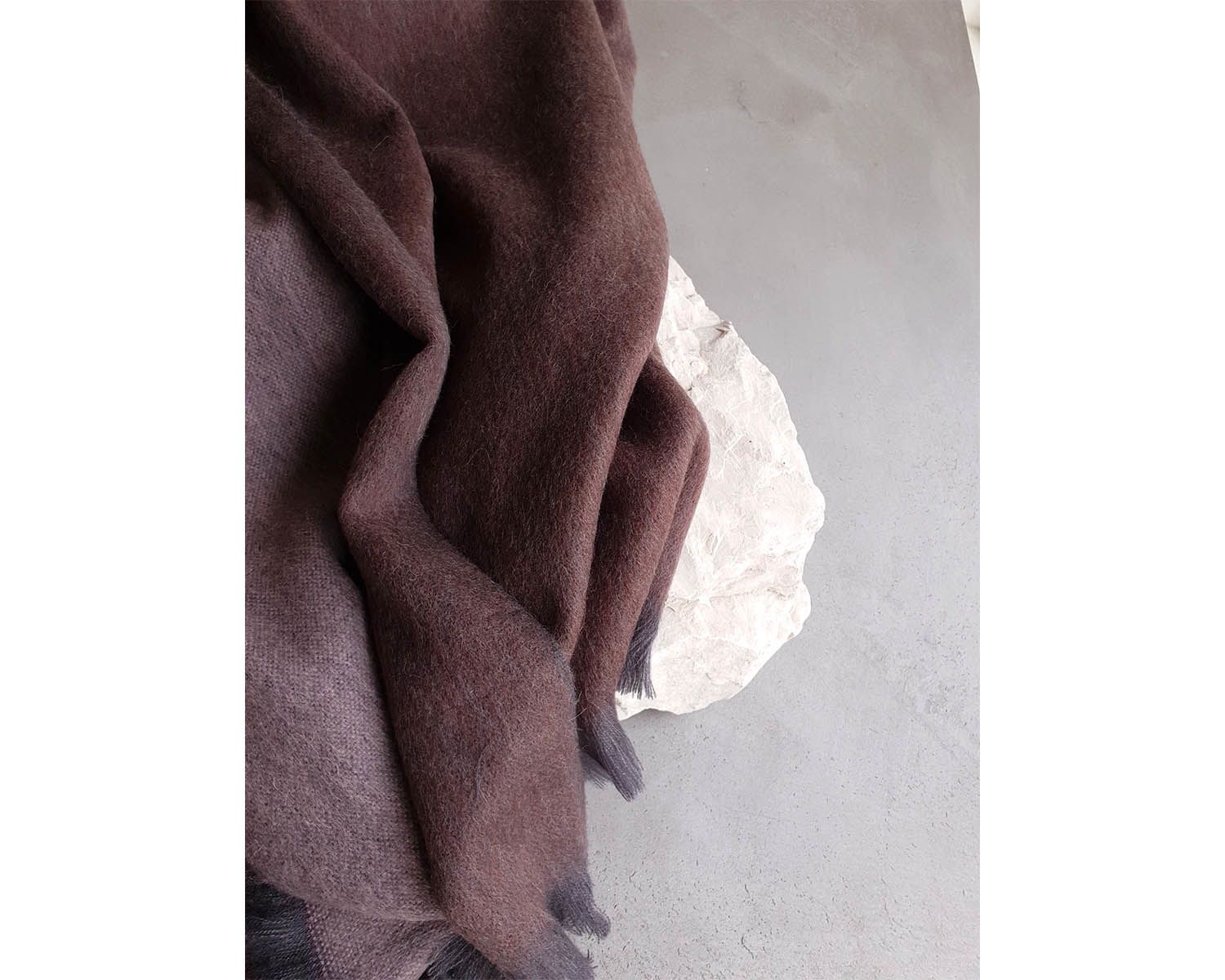 Sjaal Brushed Ombre - Soft Aubergine