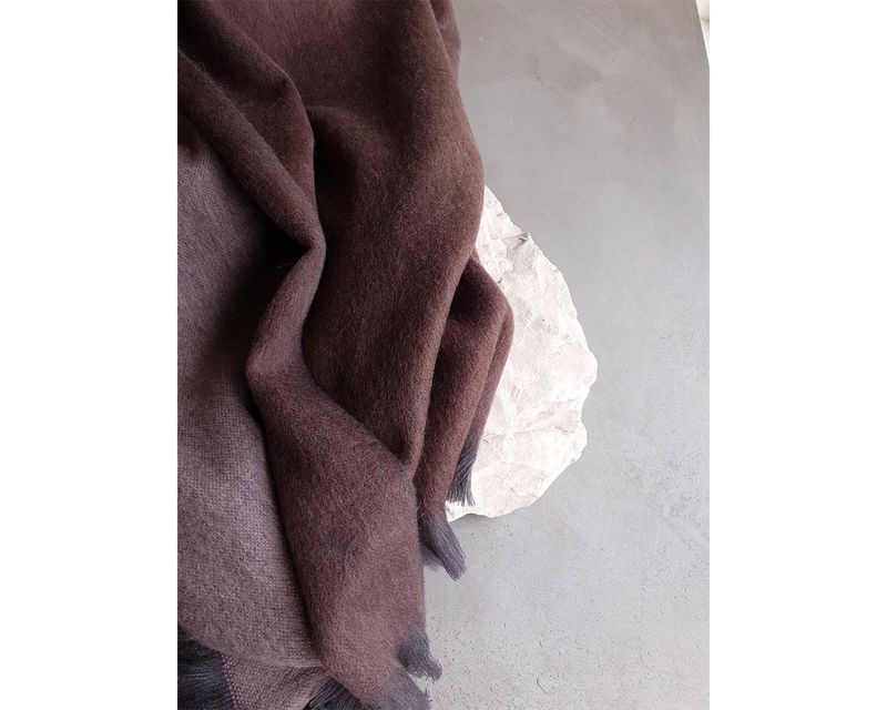 Sjaal Brushed Ombre - Soft Aubergine