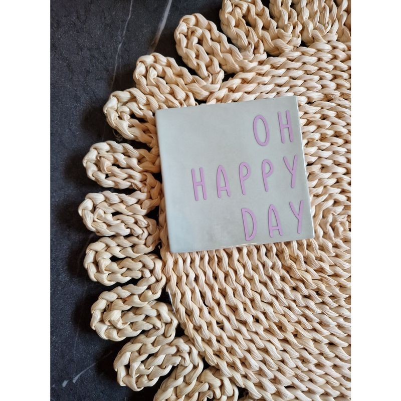 Tegeltje | O Happy Day Blue