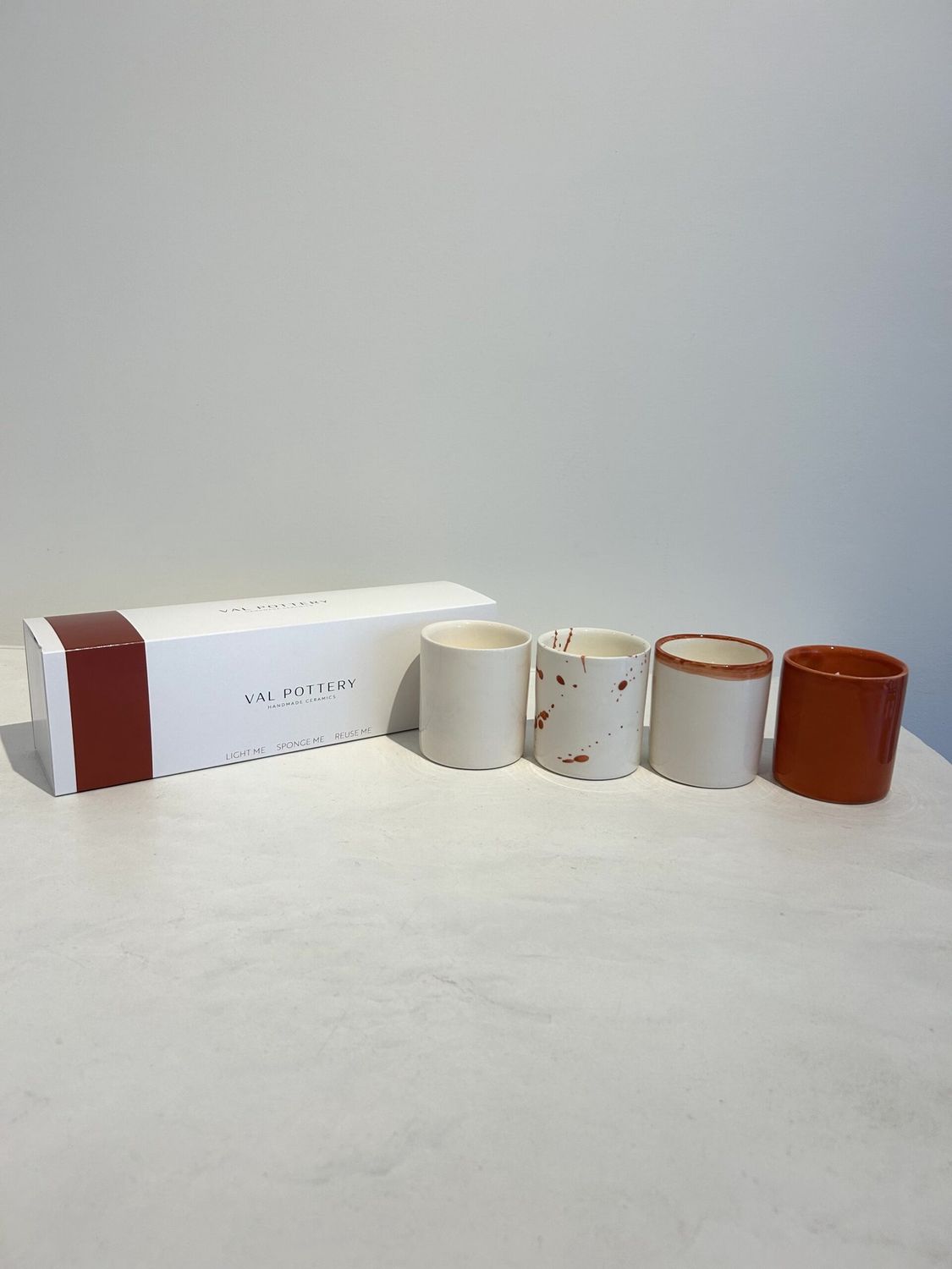 Giftbox Geurkaarsen | Set van 4 | Dark Orange