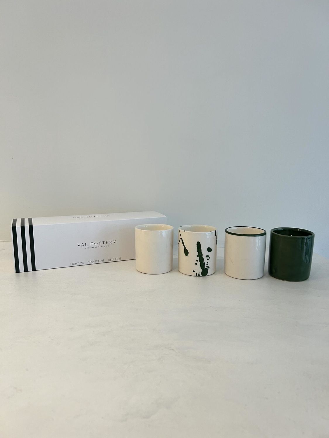 Giftbox Geurkaarsen | Set van 4 | Dark Green